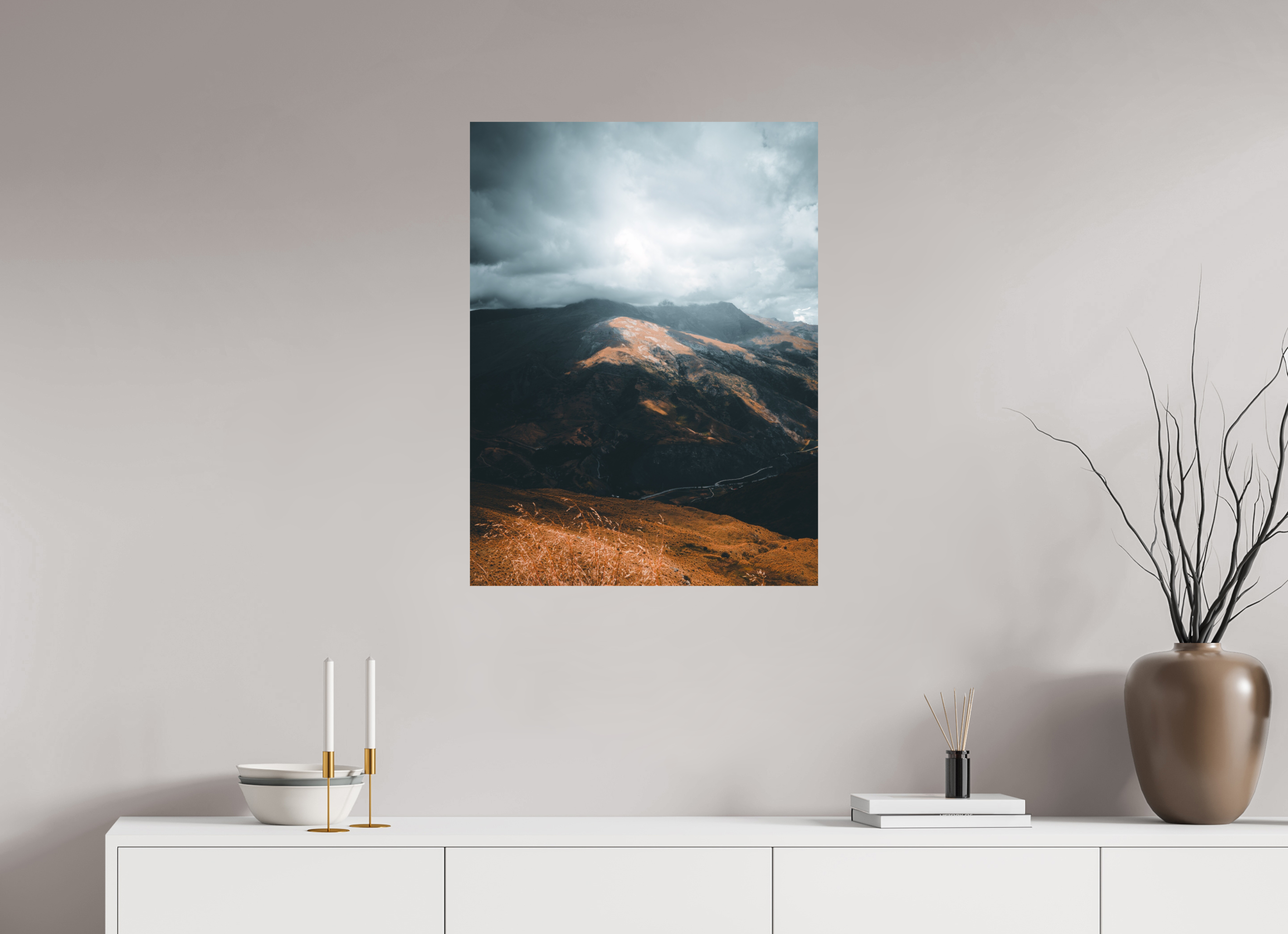 60 x 80 cm, Impression Fine Art Ciel et Terre (Nouvelle-Zélande)