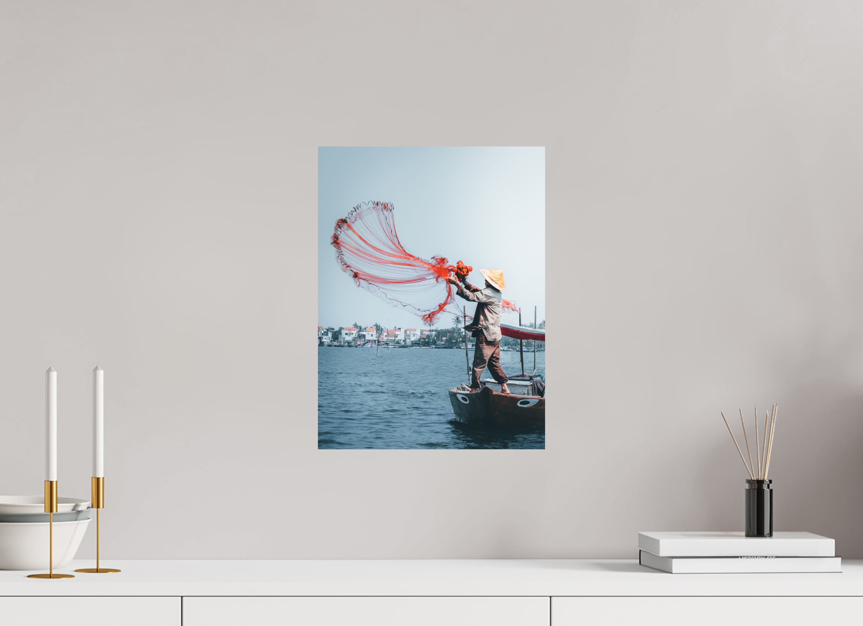 30 x 40 cm, Impression Fine Art Le pecheur (Vietnam)