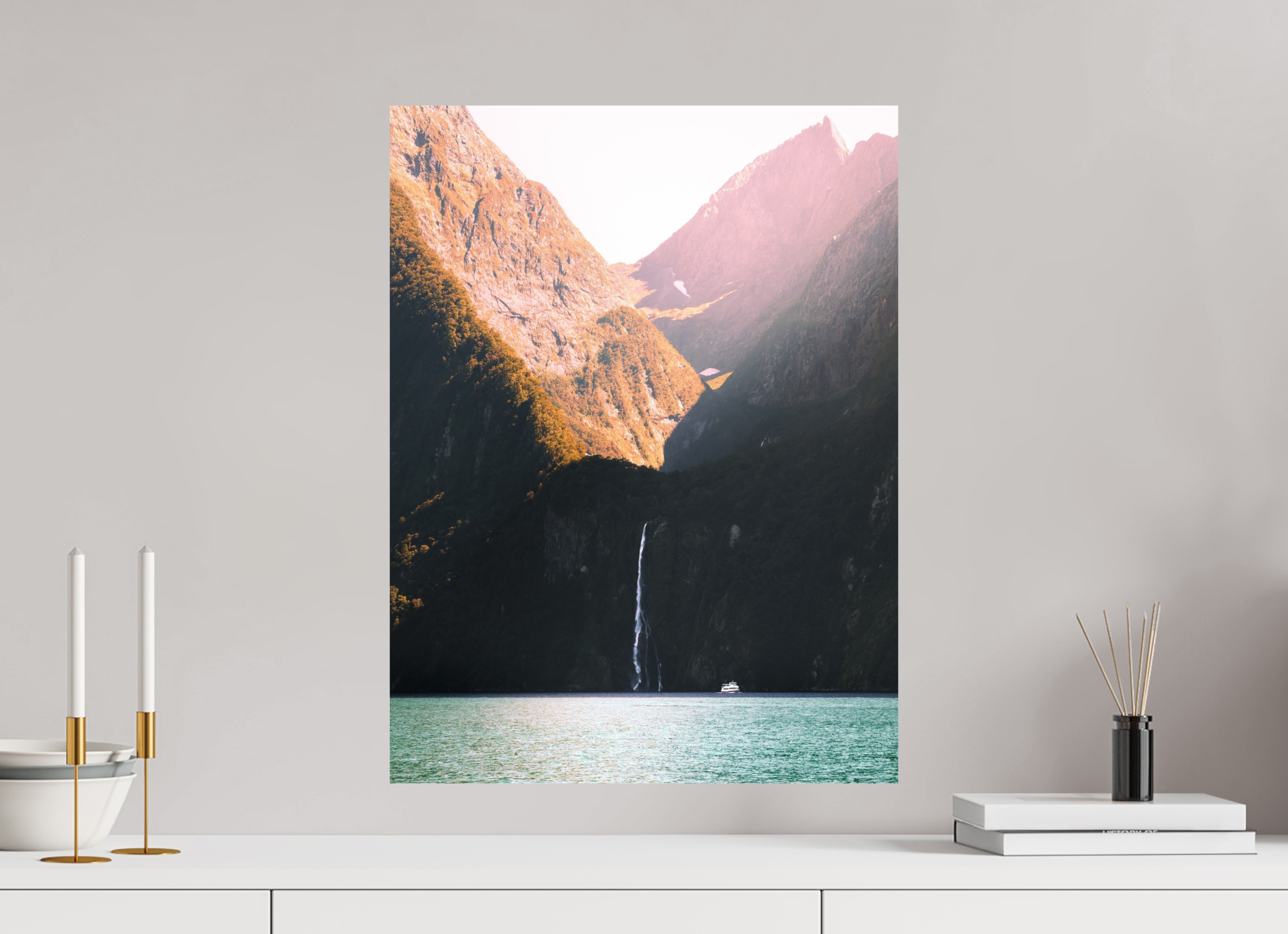 45 x 60 cm, Impression Fine Art Chute (Nouvelle-Zélande)