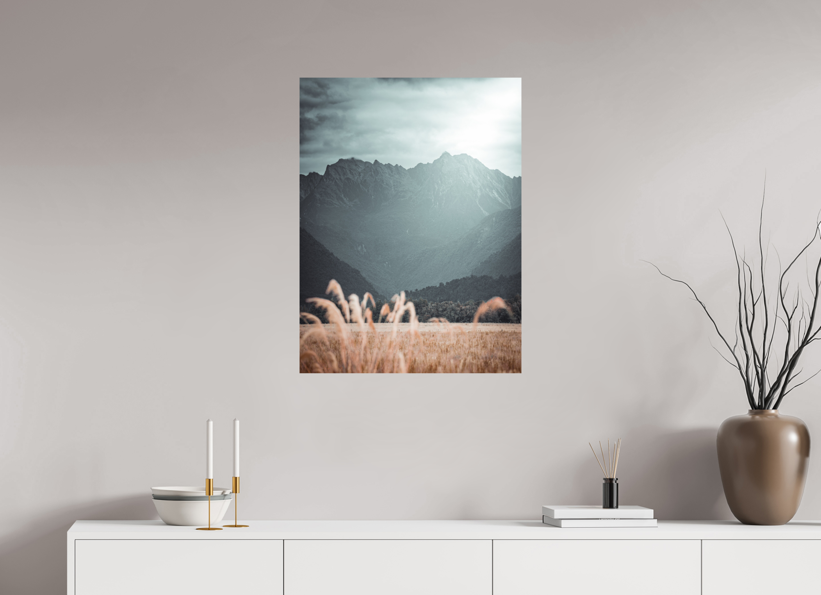 60 x 80 cm, Impression Fine Art La crête (Nouvelle-Zélande)
