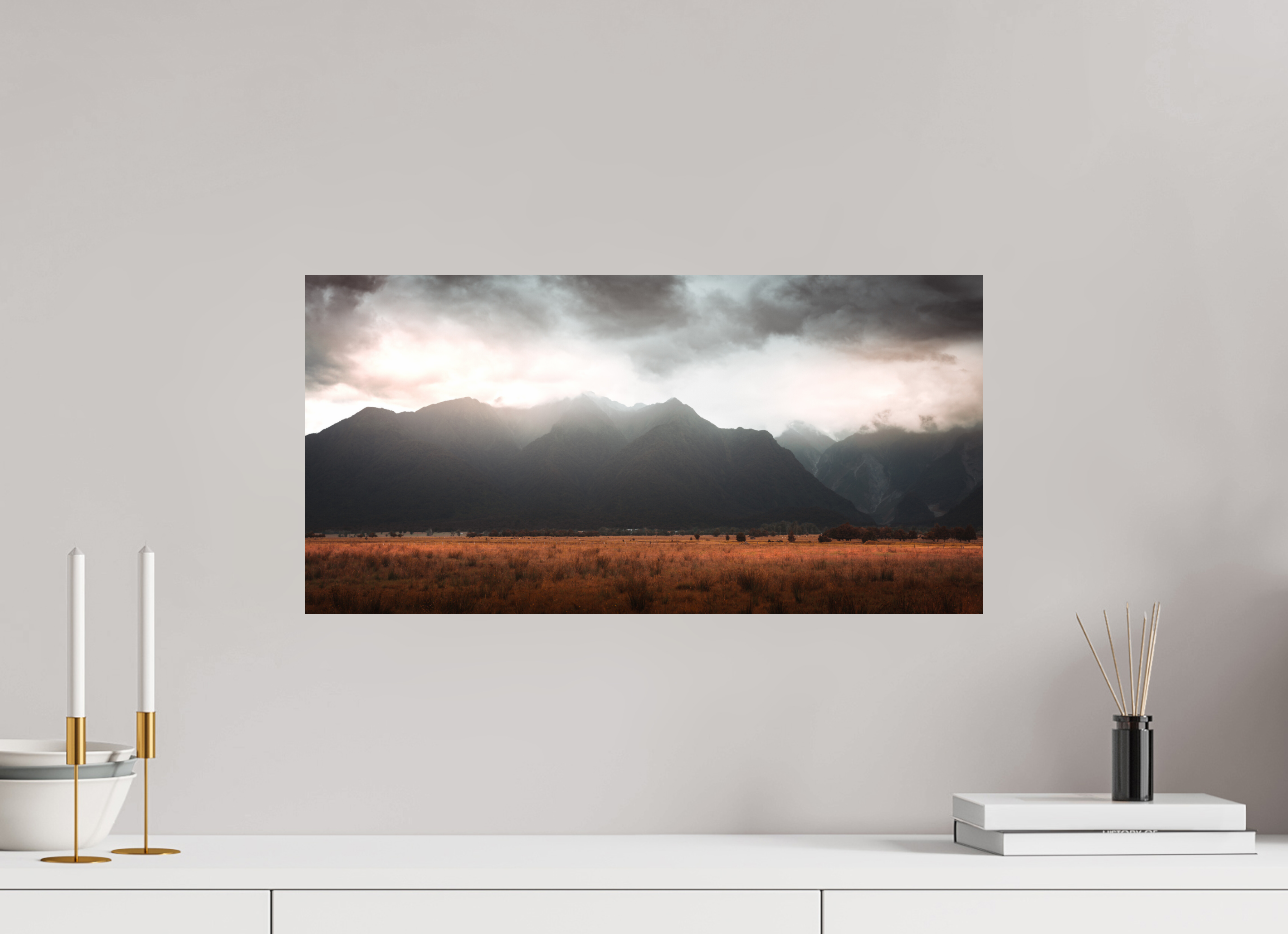 60 x 30 cm, Lesaffre Photo Mont divin (Nouvelle-Zélande)