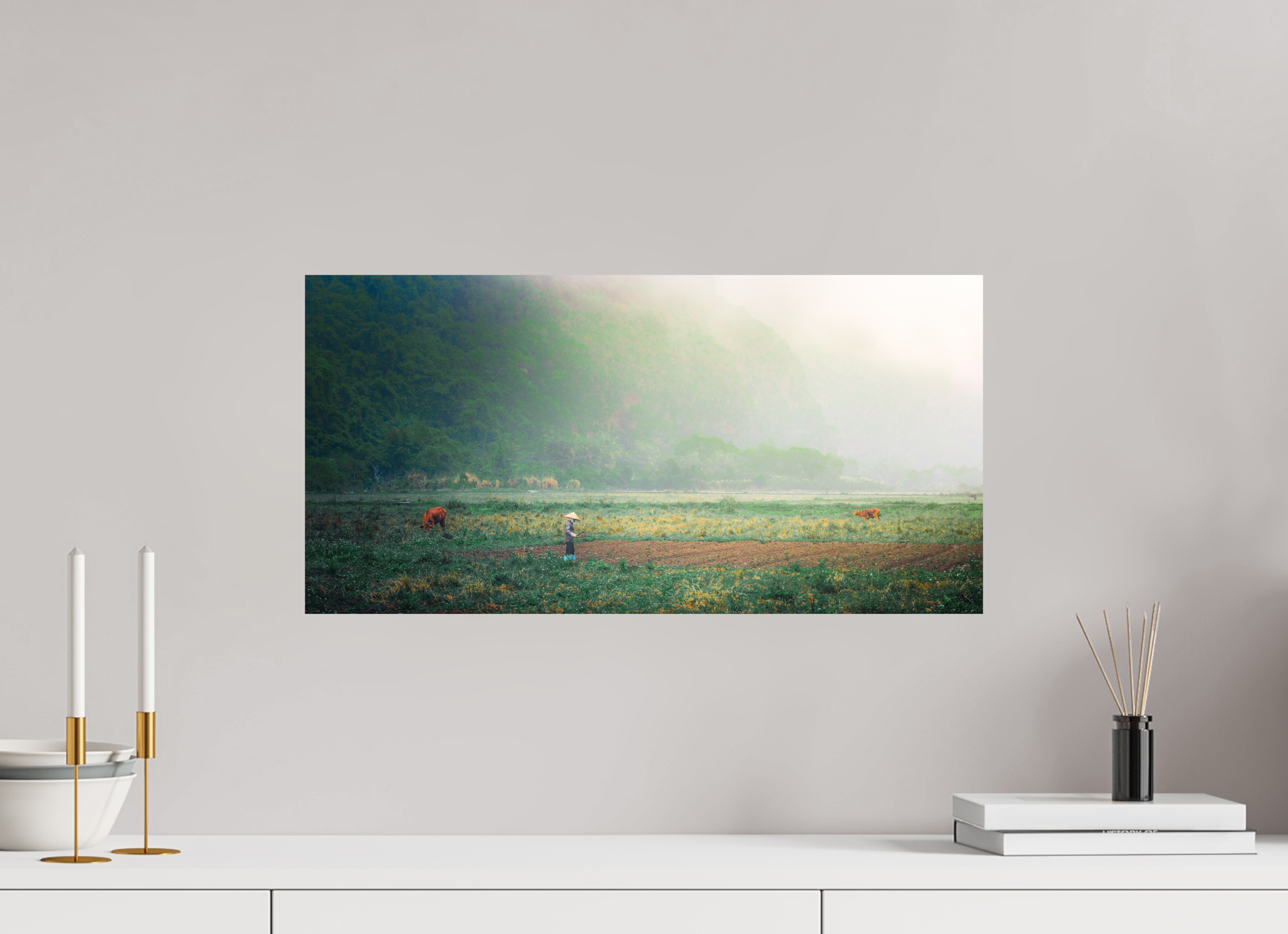 60 x 30 cm, Lesaffre Photo Rizière (Rizière)