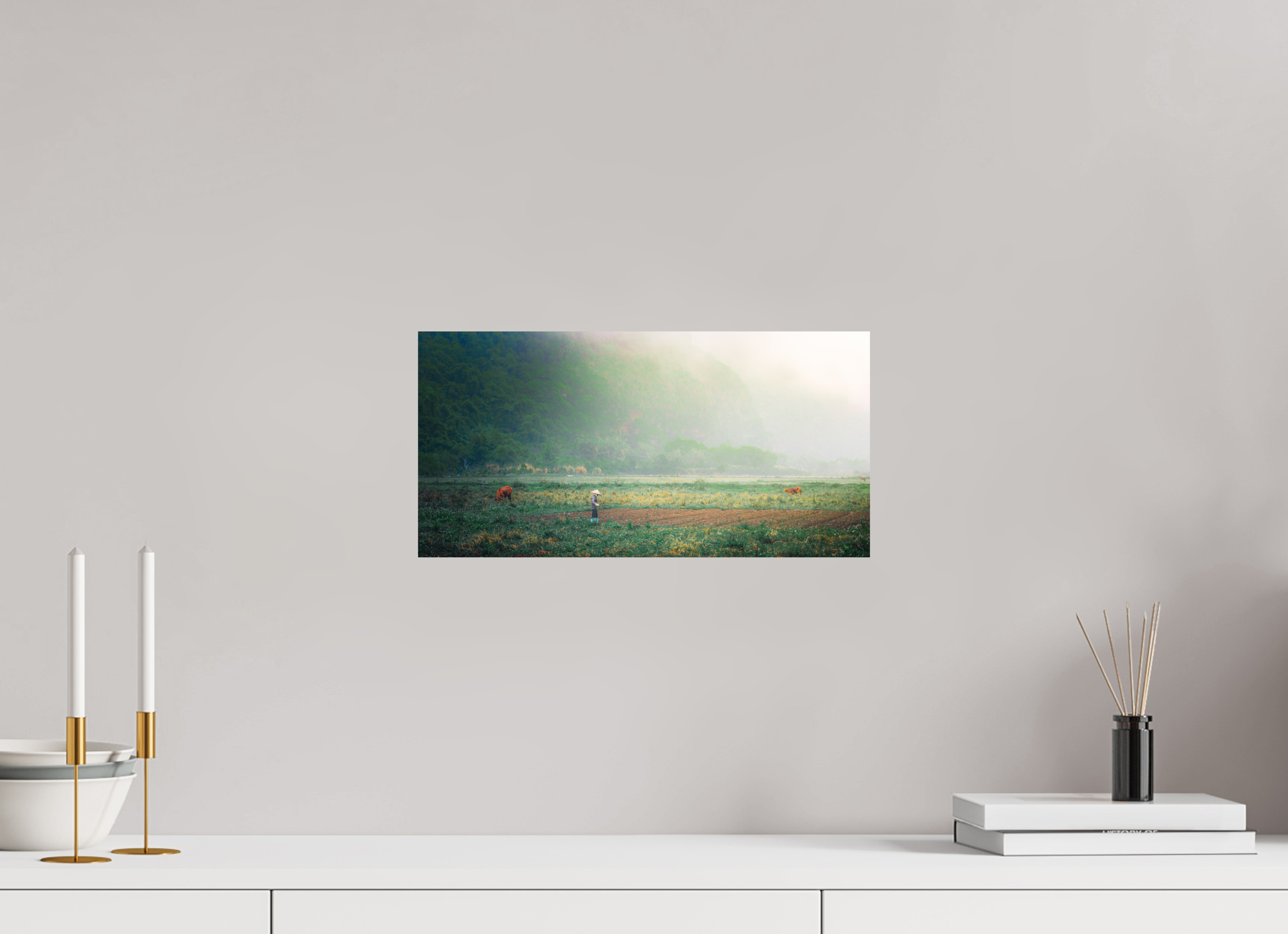 40 x 20 cm, Lesaffre Photo Rizière (Rizière)