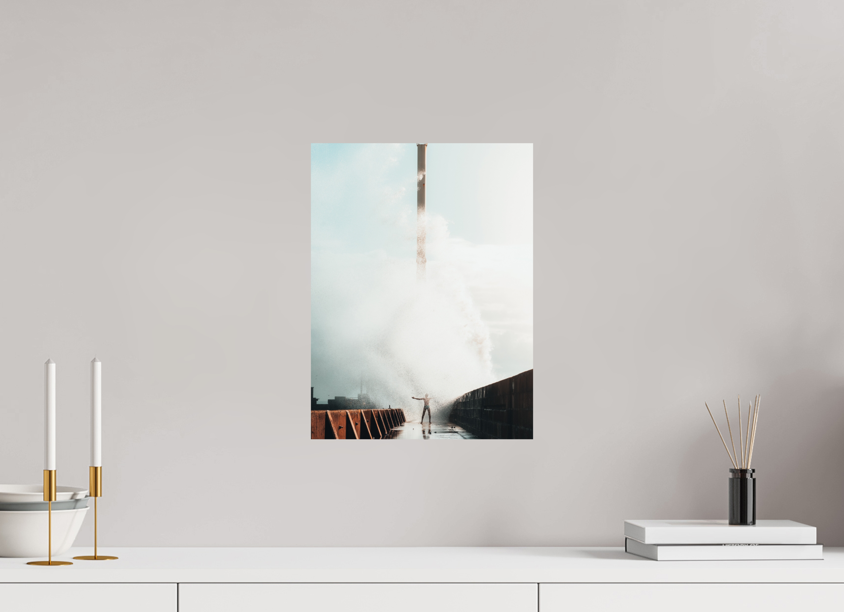 30 x 40 cm, Impression Fine Art L'enfant et la digue (France)