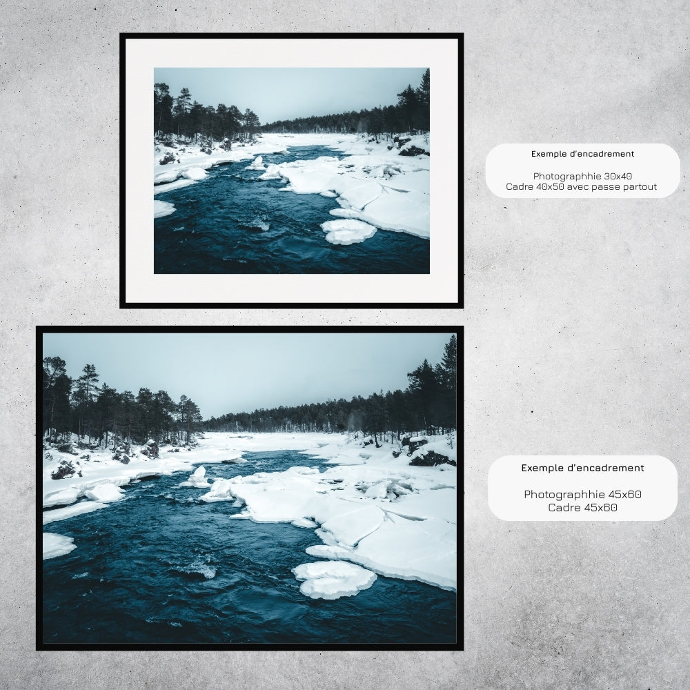 Rivière arctique (Laponie Finlandaise)