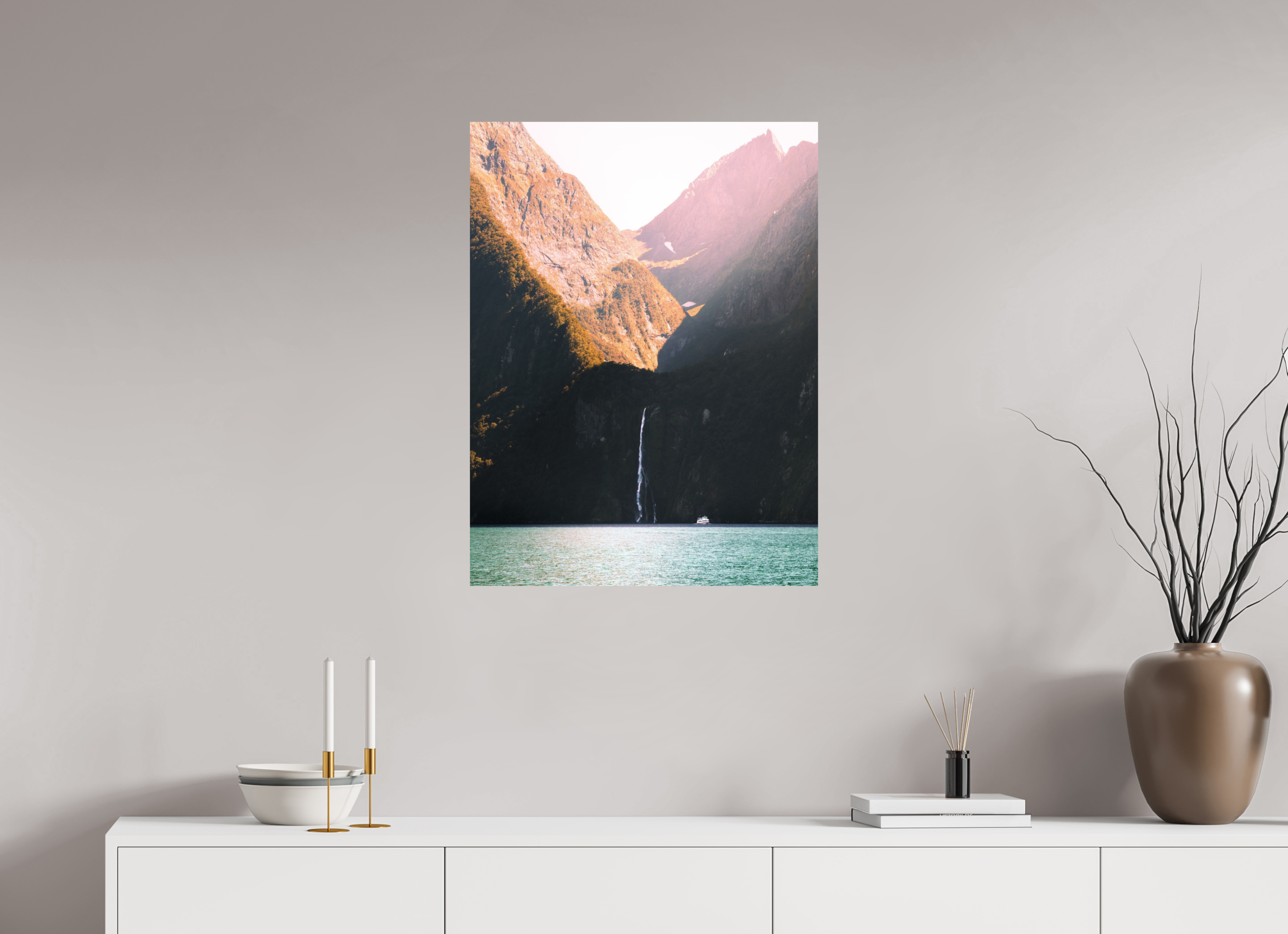 60 x 80 cm, Impression Fine Art Chute (Nouvelle-Zélande)