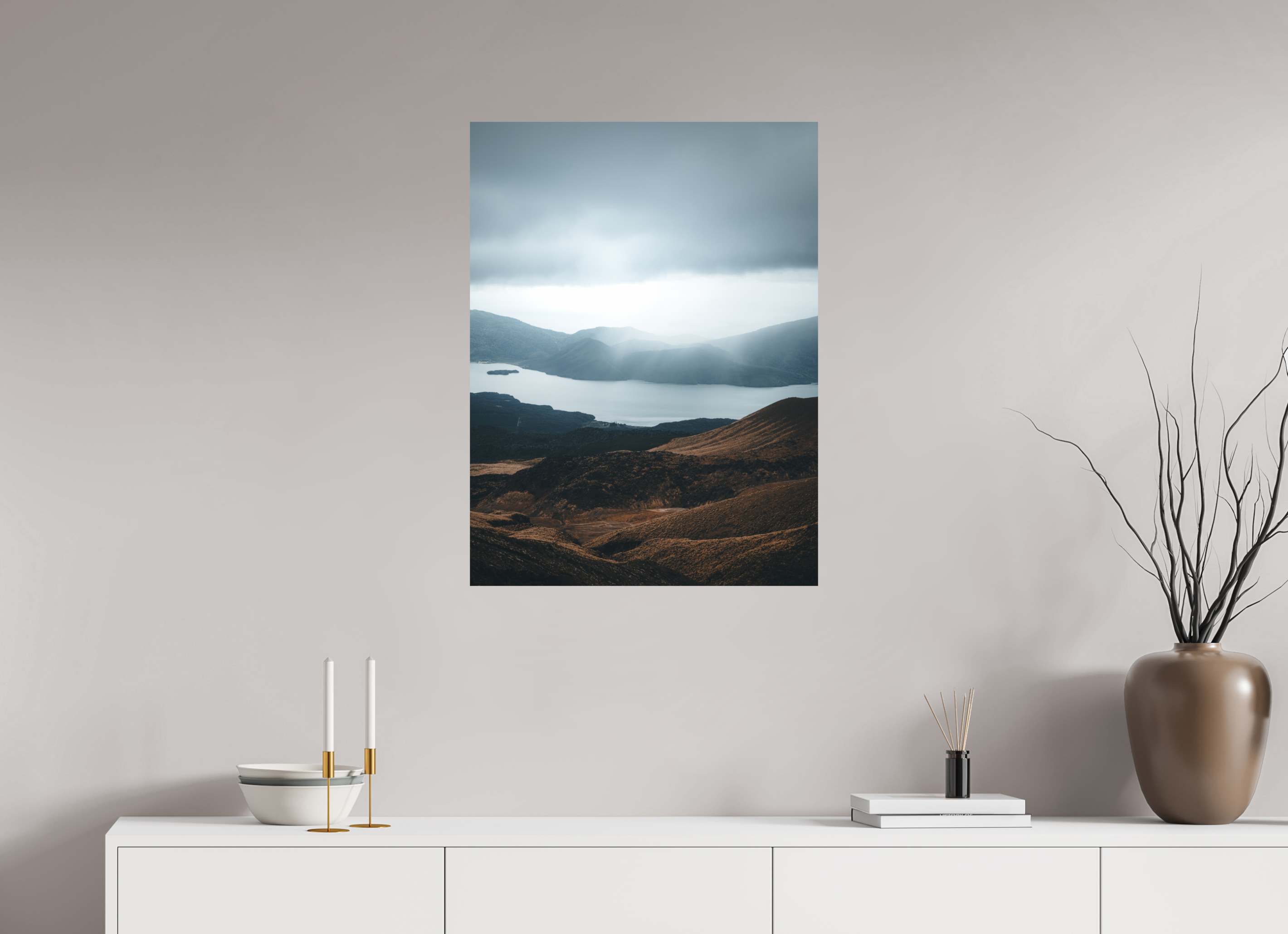 60 x 80 cm, Impression Fine Art Quand vient la pluie (Nouvelle-Zélande)