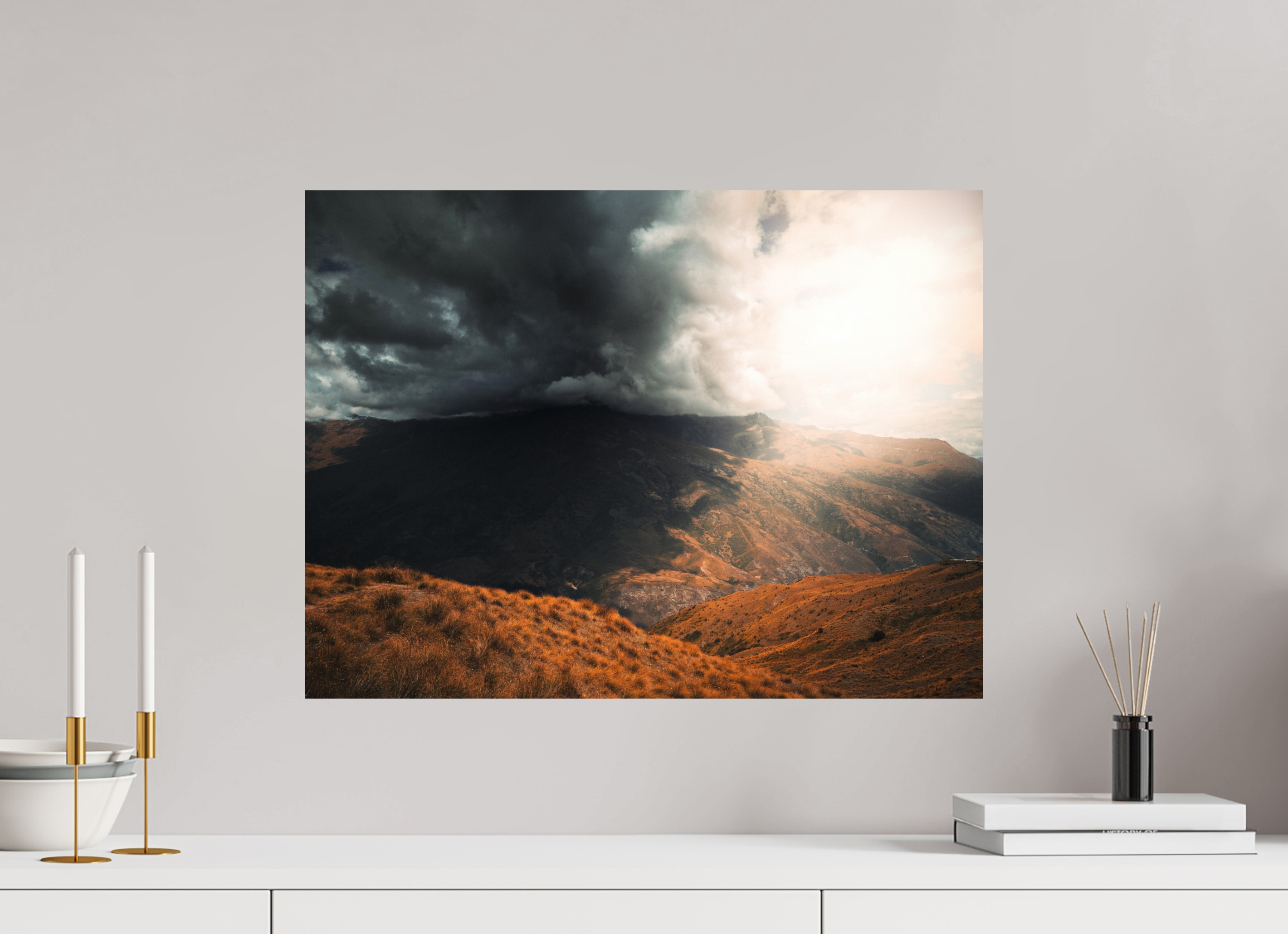 60 x 45 cm, Impression Fine Art Ombre et lumière (Nouvelle-Zélande)